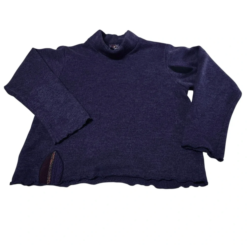 Red Rover Polartec Fleece‎ Pullover Sweater Size Small Purple Long Sleeve